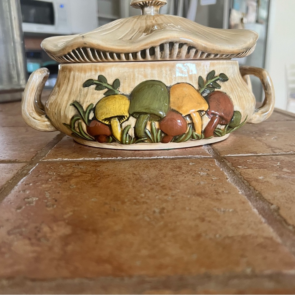 Mushroom Design Ceramic Tureen